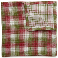 Reversible Christmas Check Napkin Set of 4