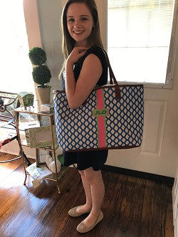 Monogrammed St Anne Diaper Bag