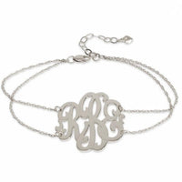 Monogrammed Cheshire Double Chain Bracelet

