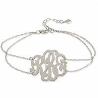 Monogrammed Cheshire Double Chain Bracelet
