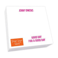 Your Logo Desk Slab - White
