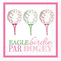 Eagle Birdie Par Bogey Cocktail Napkins