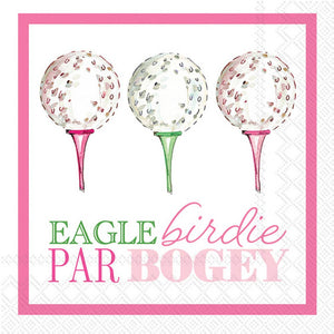 Eagle Birdie Par Bogey Cocktail Napkins