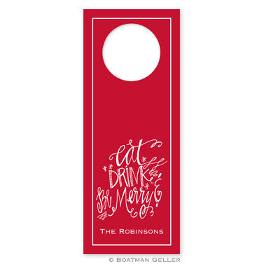 Eat Drink and be Merry Wine Tags