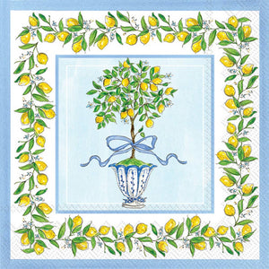 Lemon Topiary Cocktail Napkins