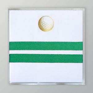 Gold Foil Golf Notepad