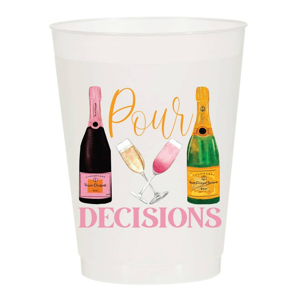Pour Decisions Champagne Frosted Cups