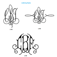 Heartfield Monogram  Embossed Folded Notes