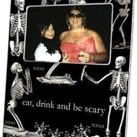 Halloween Skeleton Picture Frame