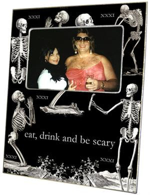 Halloween Skeleton Picture Frame
