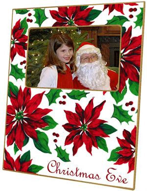 Poinsettia Picture Frame