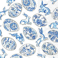 Blue And White Easter Eggs Guest Towels