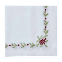 Winter Woods Embroidered Napkins