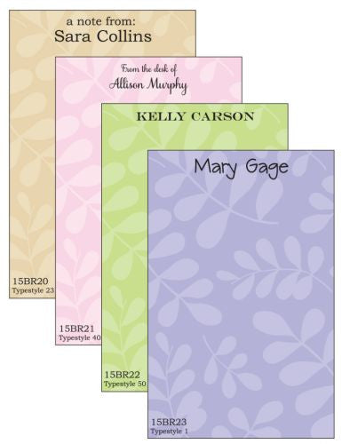 Personalized Falling Leaves Notepad Collection