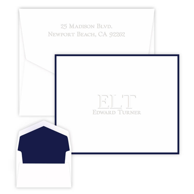 Fremont Embossed Folded Notes