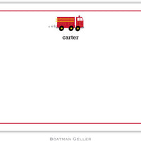 Fire Truck Flat Notecard