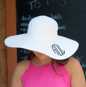 Monogrammed Floppy Hat