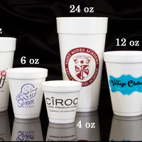 Personalized Foam Cups (12oz)