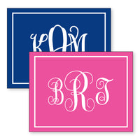 Solid Monogram Foldover Notes