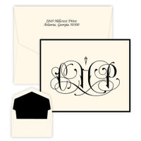 Santana Monogram Note - Raised Ink
