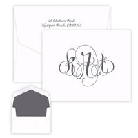 Firenze Monogram Note - Raised Ink
