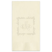 Delavan Framed Monogram Guest Towel - Embossed
