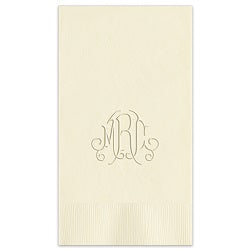 Roberta Monogram Guest Towel - Embossed
