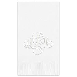 Firenze Monogram Guest Towel - Embossed