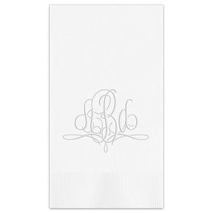 Paris Monogram Guest Towel - Embossed