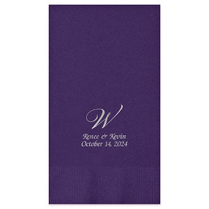 Serenity Guest Towel - Foil-Pressed