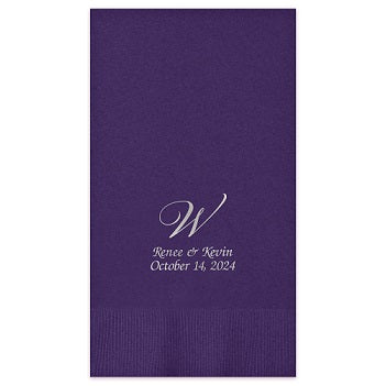 Serenity Guest Towel - Foil-Pressed