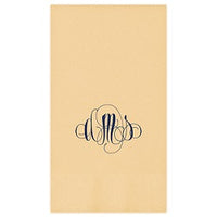 Firenze Monogram Guest Towel - Foil-Pressed
