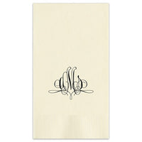 Paris Monogram Guest Towel - Foil-Pressed

