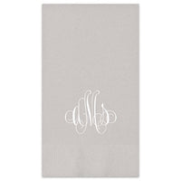 Elise Monogram Guest Towel - Foil-Pressed

