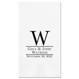 Established Guest Towel - Foil-Pressed