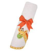 Yellow Jolly Giraffe Receiving Blanket