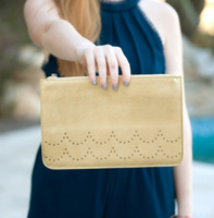 Monogrammed Ava Clutch
