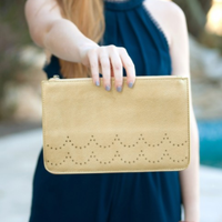 Monogrammed Ava Clutch