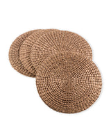 Woven Water Hyacinth Round Placemat
