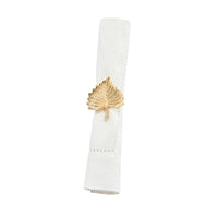 Golden Leaf Napkin Ring/Set of 4
