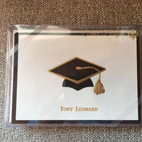 Personalized Graduation Cap Folded Notes