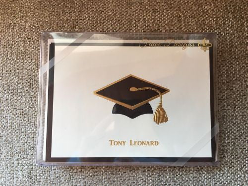 Personalized Graduation Cap Folded Notes