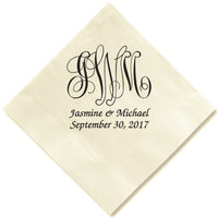 Pamplona Couples Wedding Napkin - Foil-Pressed
