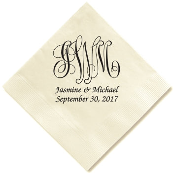 Pamplona Couples Wedding Napkin - Foil-Pressed