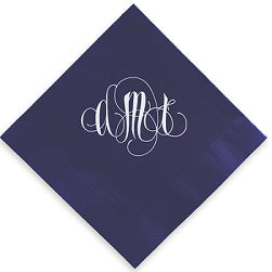 Firenze Monogram Napkin - Foil-Pressed