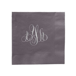 Elise Monogram Napkin - Foil-Pressed