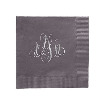 Elise Monogram Napkin - Foil-Pressed