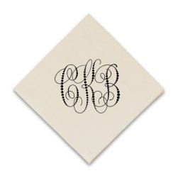 Pearl String Coaster Napkin - Raised Ink