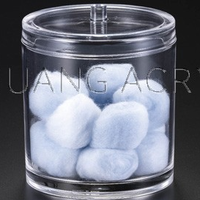Acrylic Round Cotton Ball Keeper