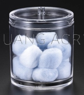 Acrylic Round Cotton Ball Keeper